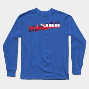 Hawaii vintage style retro souvenir Long Sleeve T-Shirt